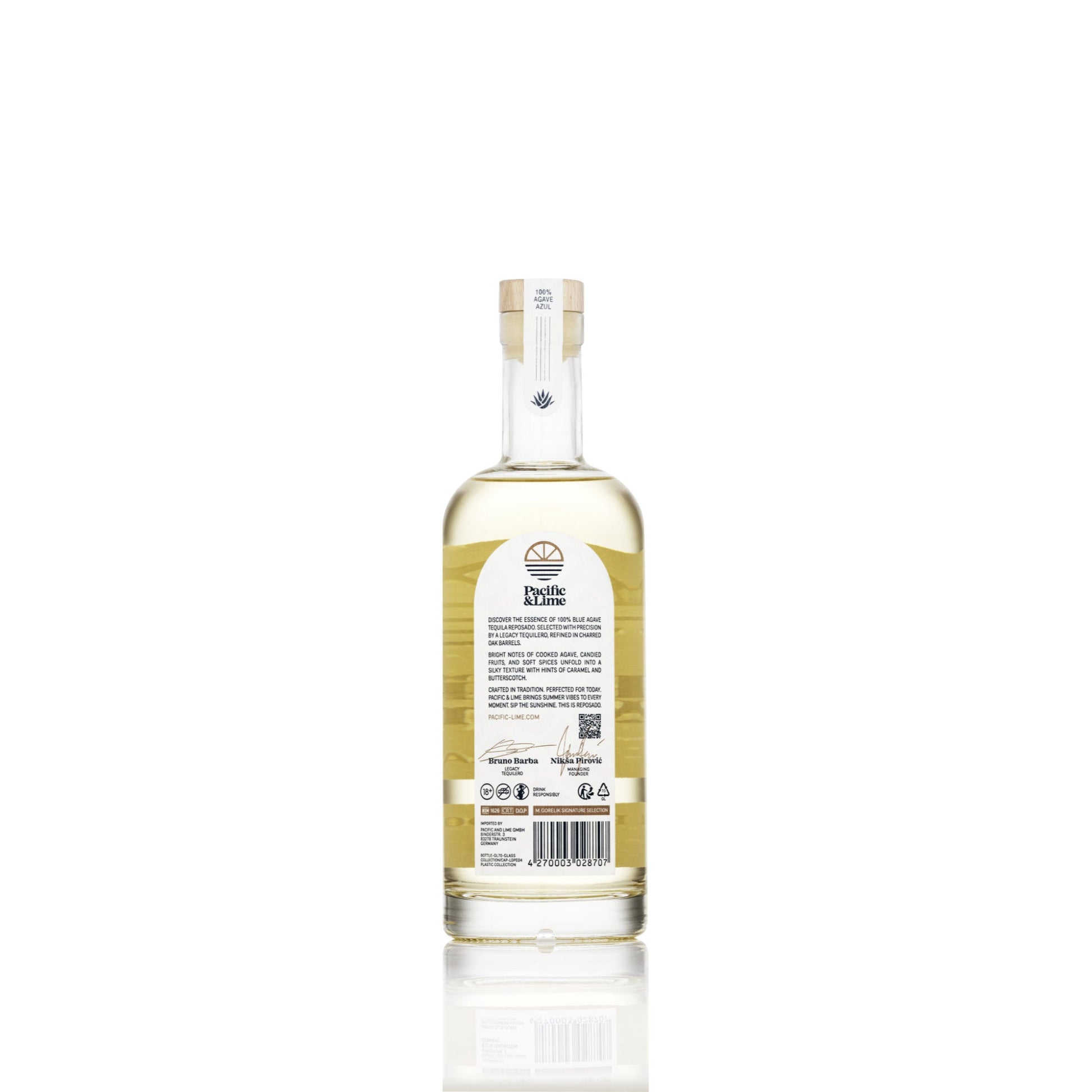 Pacific & Lime Tequila | Reposado · 100% Agave | 70cl 40% vol - Pacific & Lime